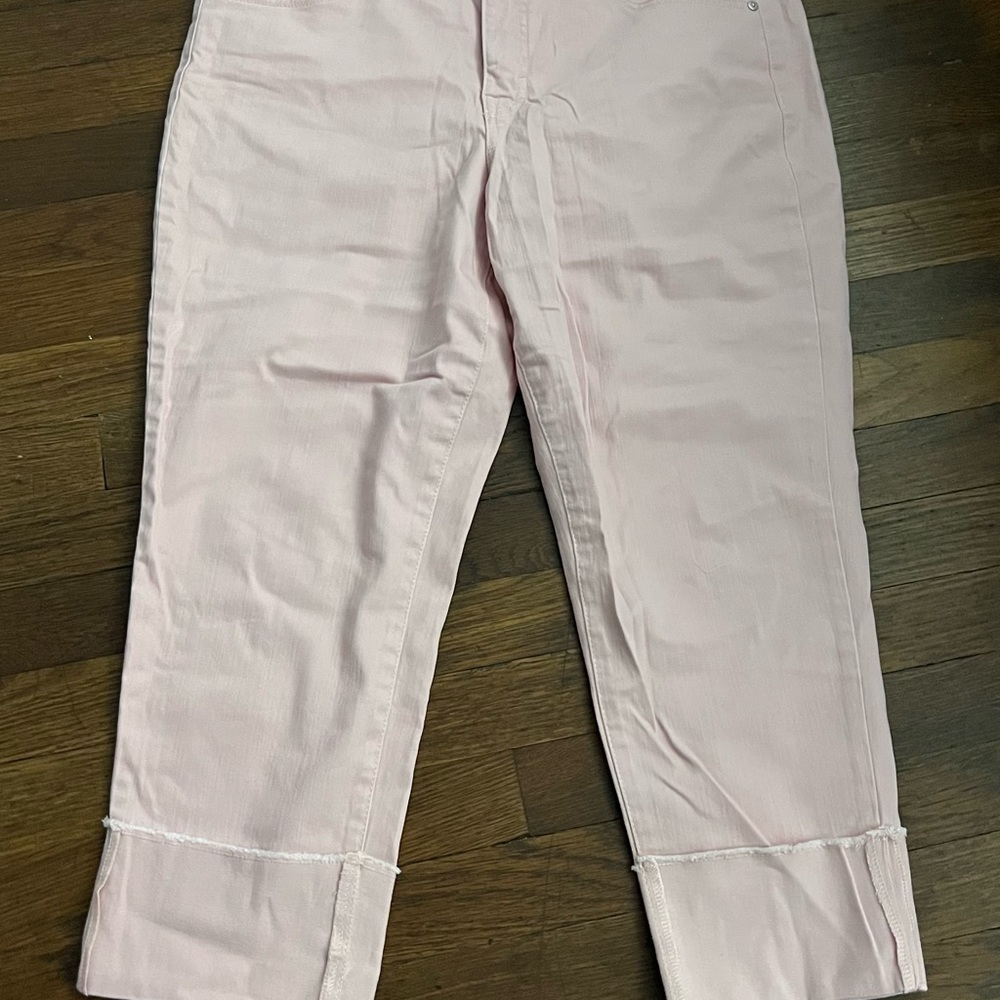 Womens Style & is Co pink capri pants/jeans sz 12